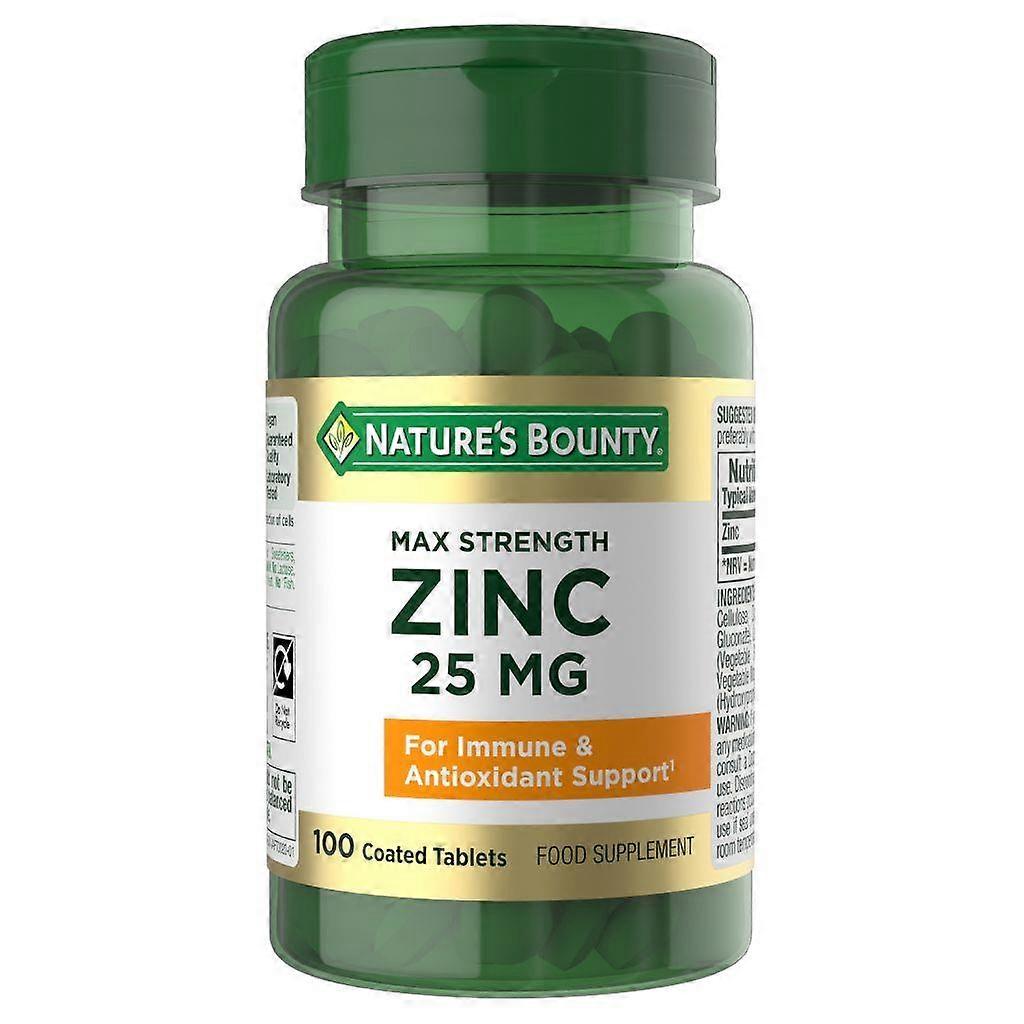 Nature's Bounty Maximum Strength Zinc 25mg 100  (12602671)