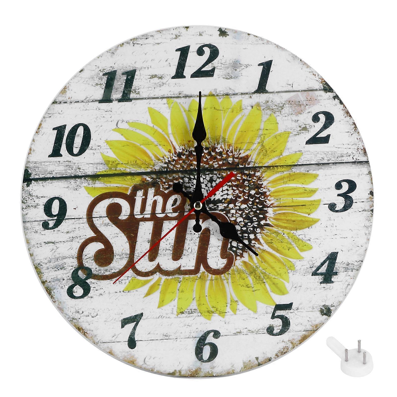 European Style Retro Wall Clock Living Room Decor Wall Hanging Clock Retro Home Decoration