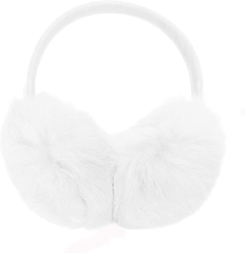 Cache-oreilles réglables en fourrure de lapin véritable pour femmes et filles