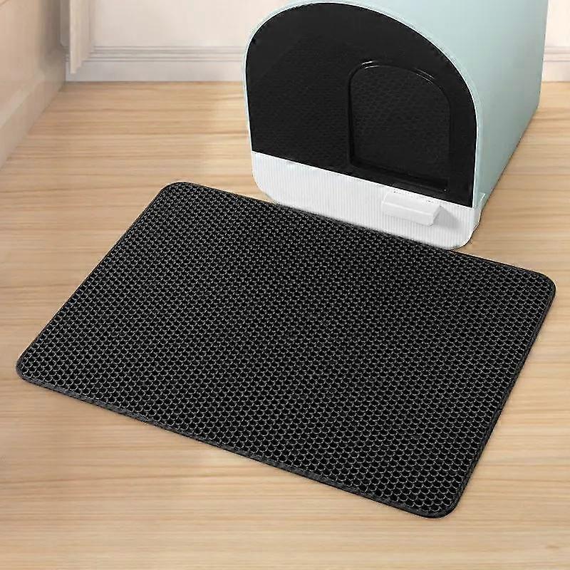 Double Layer Cat Litter Mat Trapping Mat Waterproof Eva Washable Carpet Kucing