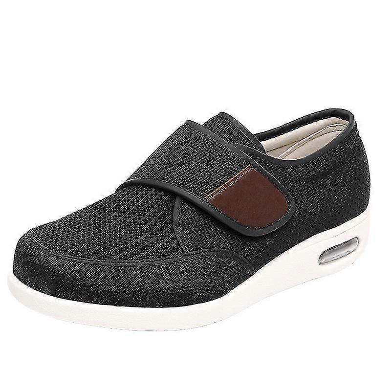 way Bebetter Wide Adjusting Soft Comfortable Shoes Orthopedic Walking Shoes For The Old Breathable Hook-and-loop_Special Gift