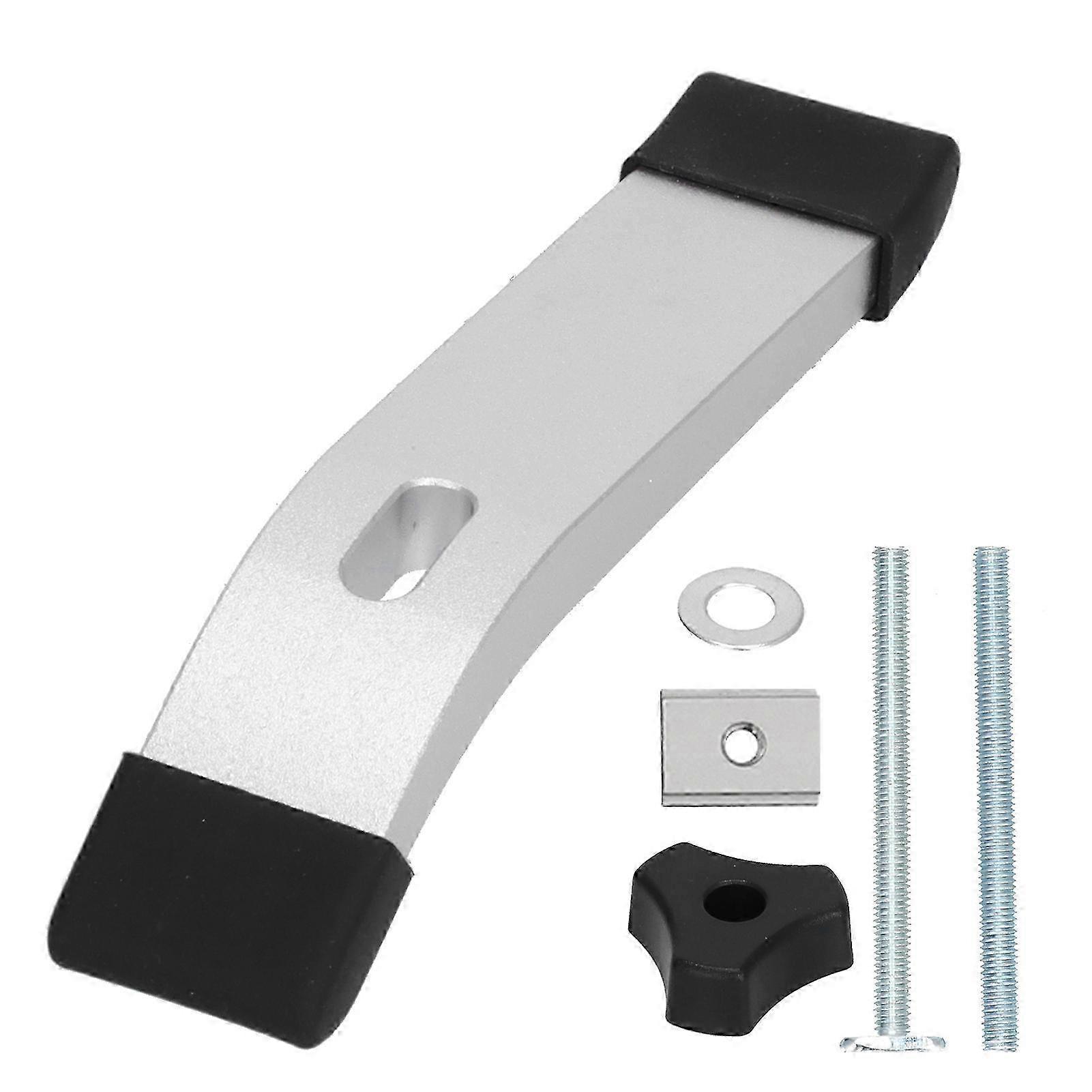 Hold Down Clamp Set TTrack Metal M8 Thread Clamping Jig Tool Kit for Woodworking(White )