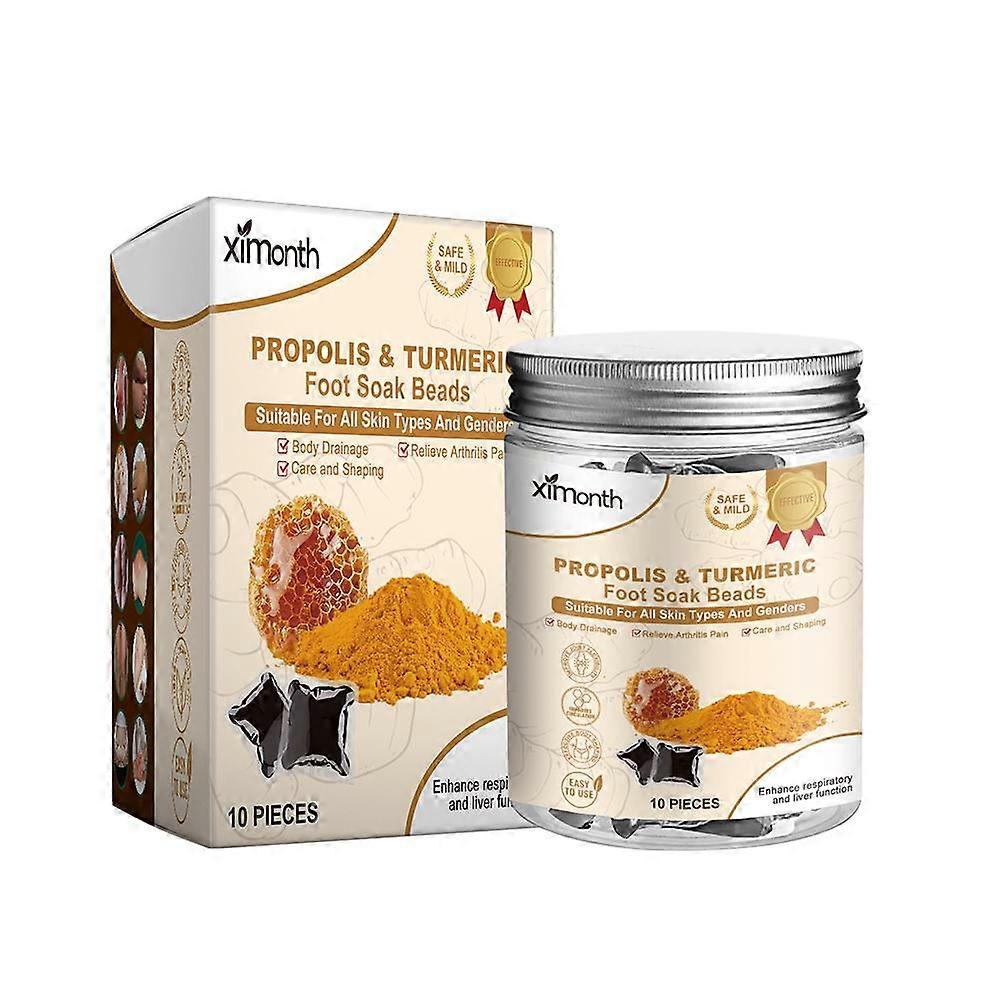 Propolis Turmeric Root Foot Soak Beads Improve Leg Circulation Deep Nourishment
