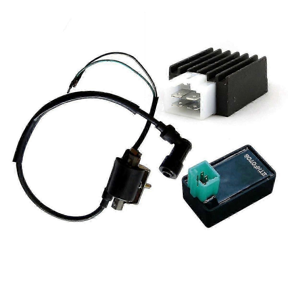 Ignition Coil & Cdi Unit & Regulator 90 110cc 125cc Pit Quad Dirt Bike Atv Buggy