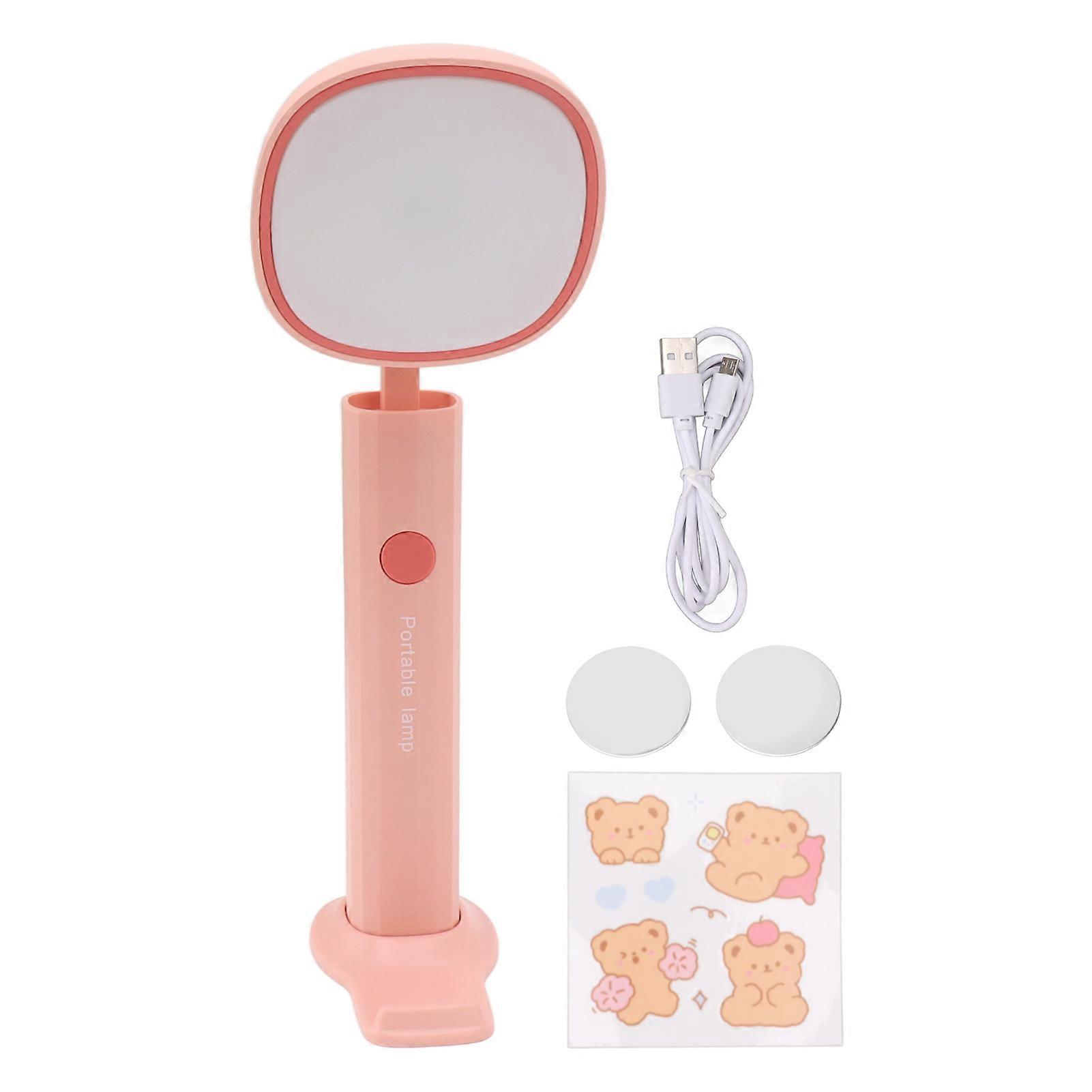 Foldable Desk Lamp Rechargeable Square Flashlight Shape Dimmable Table Night Light with Strong Magnetic Absorption for Reading Learning