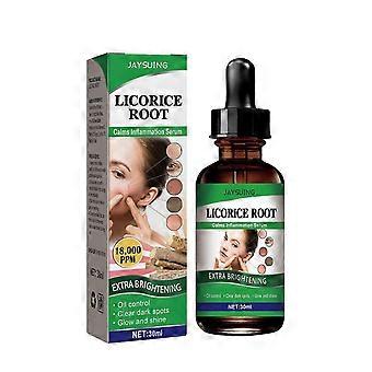 Gesichtsserum für Frauen, die Glycyrrhiza Gesichtsserum mit Feuchtigkeit versorgen, Gesichtsbehandlung und Aufhellung sowie Entsalzung, Linien und Ablagerungen 30ml