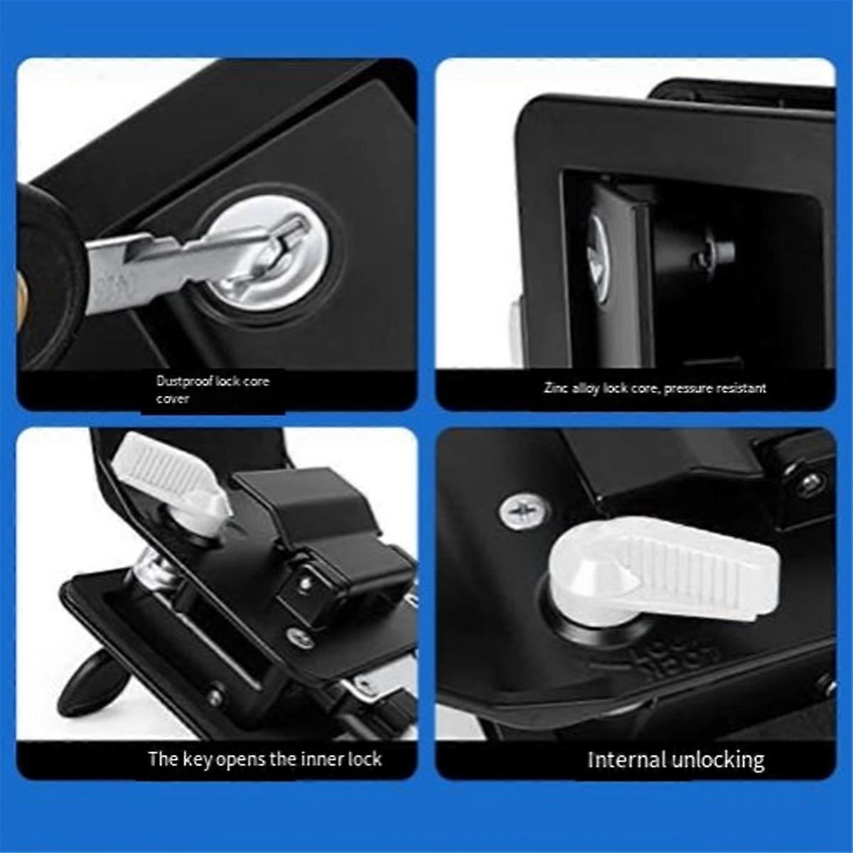 RV Lock Double Insurance Anti-Theft Portable for RV Camper Caravan,C