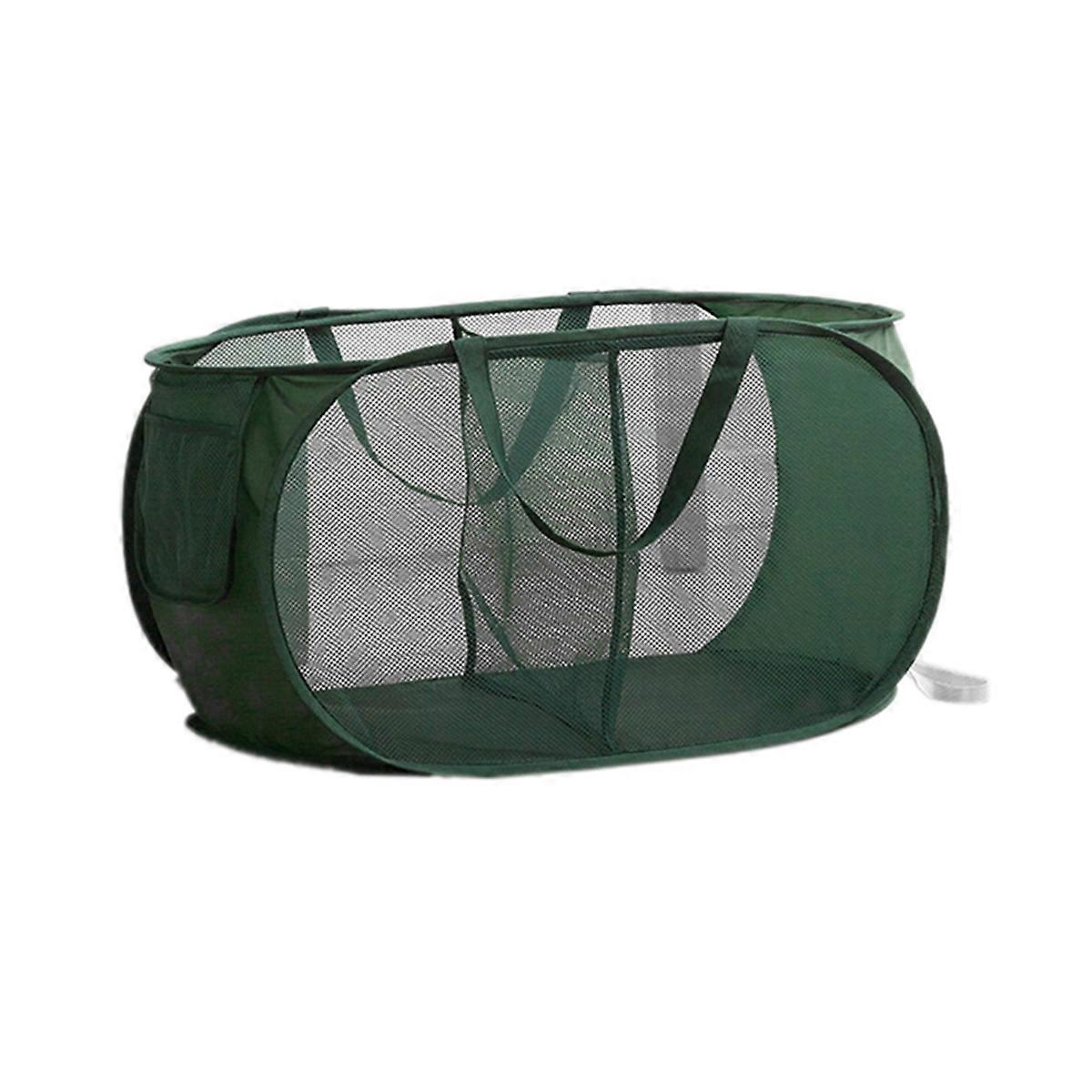Breathable Mesh Folding Laundry Basket Household A
