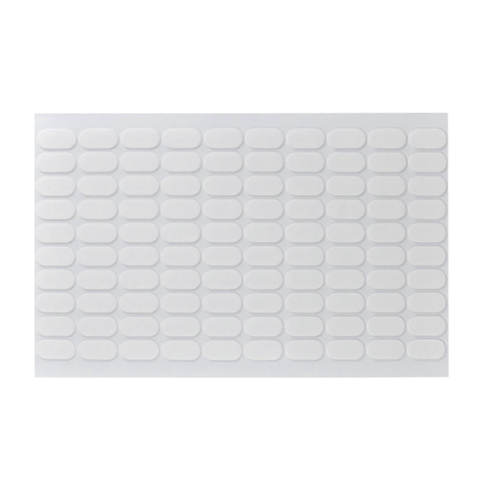 100Pcs διπλός πλευρικός κολλώδης στόκος σαφής αυτοκόλλητος αυτοκόλλητος στόκος αυτοκόλλητη αφίσα κολλώδης στόκος χωρίς ίχνη κολλώδης στόκος 20mm από 8mm
