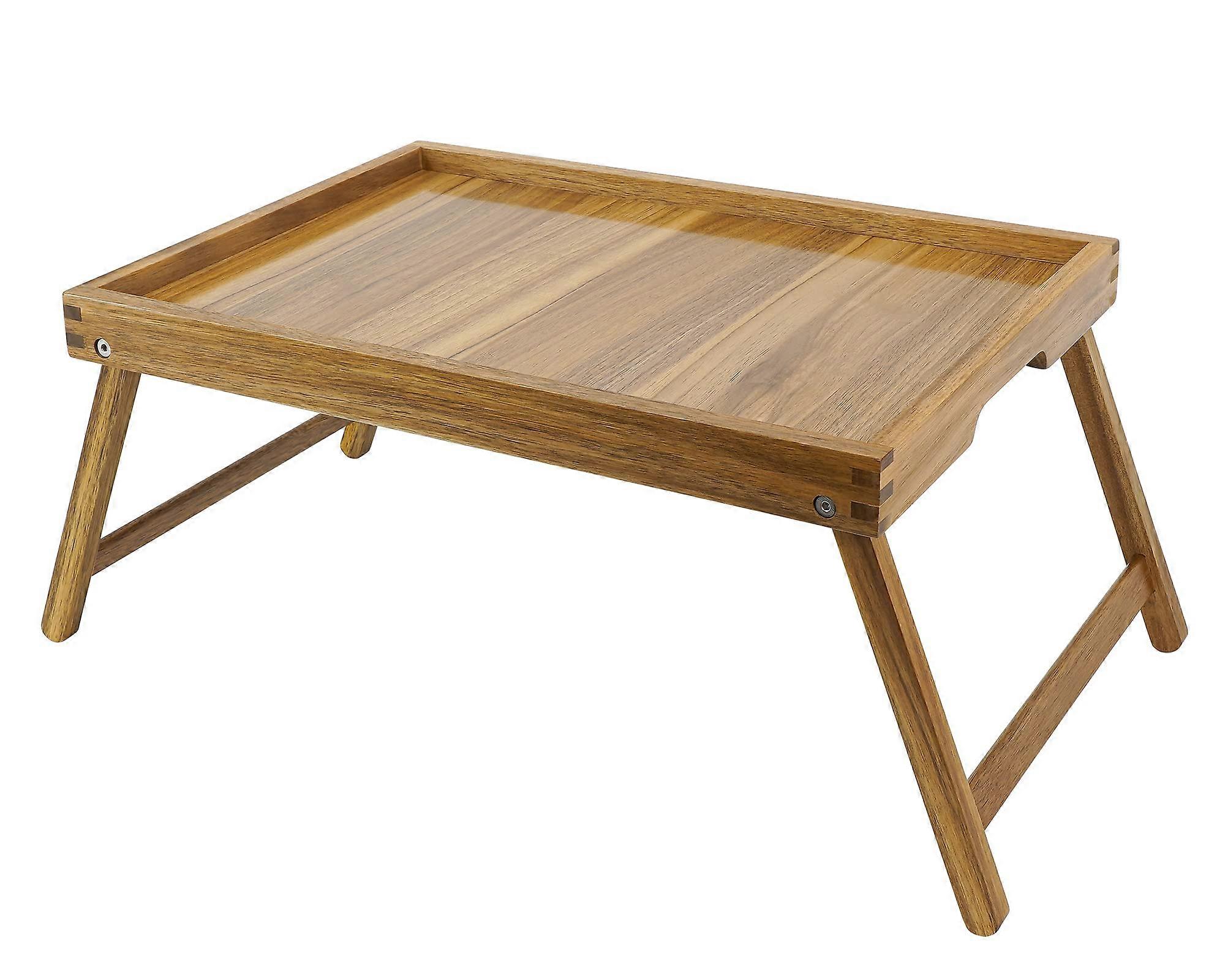 Wooden Bed Table Tray for Eating Laptop and in Bedroom Large Size