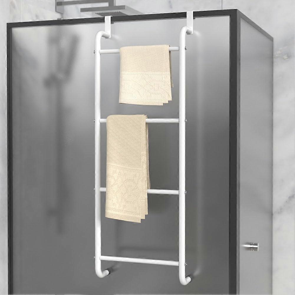 Stylish White Towel Rack for Bathroom 4 Tier