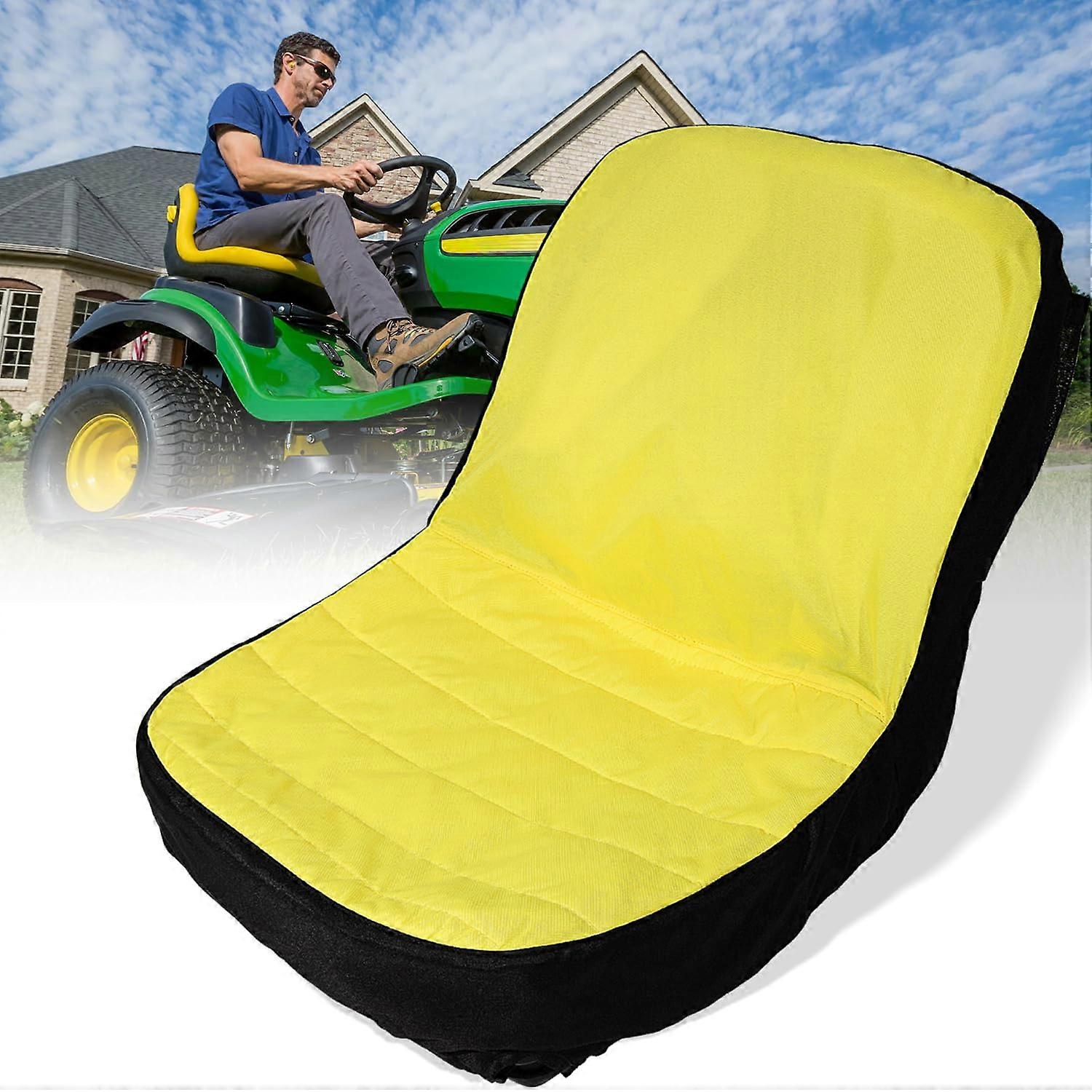 Upgrade Large Cushioned Seat Cover for Mower Riding Gator Up to 18 Inch High, Durable Material, Universal Fit, All-Weather Design