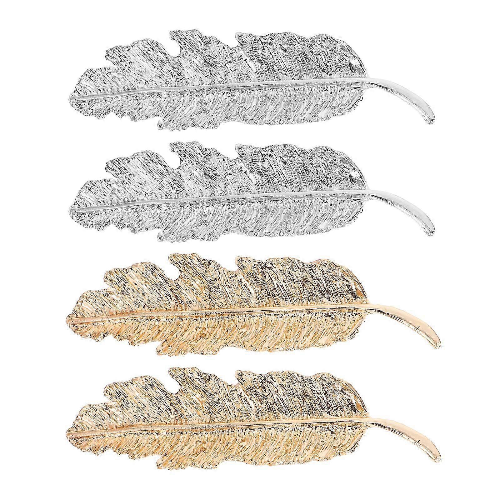 4 db levéldekor elegáns hajcsatok Női levél hajcsatok Retro francia hajcsatok Görög hajkiegészítők