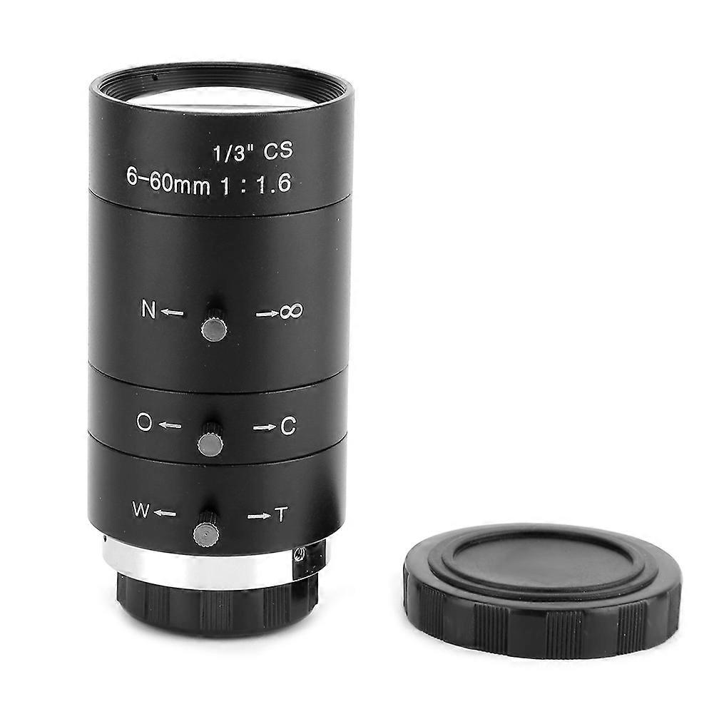 6-60mm 720P F1.6 CS Mount Security Camera Manual Aperture Zoom Lens Surveillance System