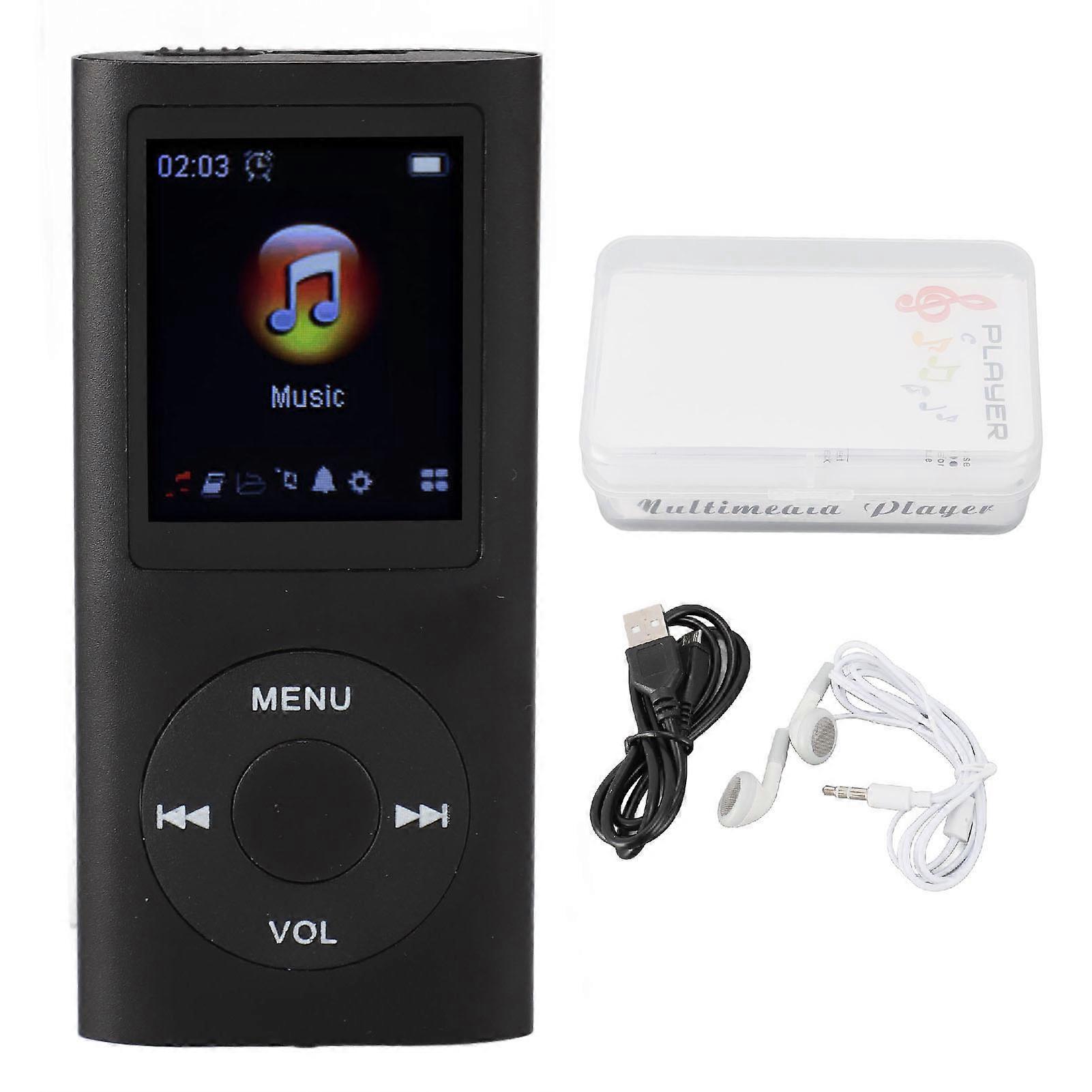 MP3 Player HiFi Lossless Rechargeable 1.8in TFT Screen Portable Music Player with Electronic Book Radio Recorder