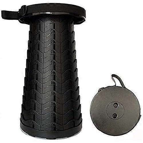 Telescopic Stool, Lightweight Camping Retractable Folding Stool, Portable Compact Design, Adjustable Height