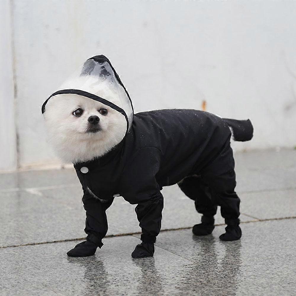 Pet Puppy Dog Raincoat Rain Jacket Coverage 4 Legs Full Body Protection Cover Waterproof Rain-Proof Mud-Proof Raincoat for Dogs