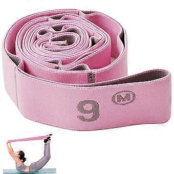 Resistance Bands, Exercise Bands, Yoga Stretch Aid Bands (9 Numbers), High Elastic Stretch Bands for Yoga Pilates Dance and Gymnastics
