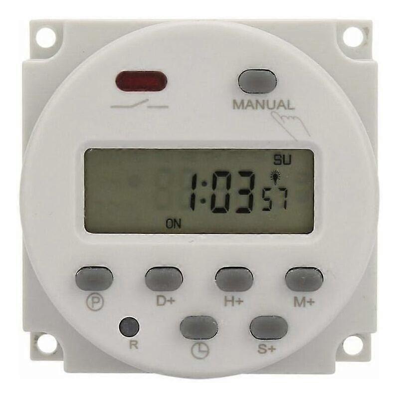 Mini Programmable Timer Switch, 1 Second to 168 Hours, Electronic Automatic Time Control Device, 5V 12V 24V 110V 220V, Digital Wall/On Timer (12V DC)