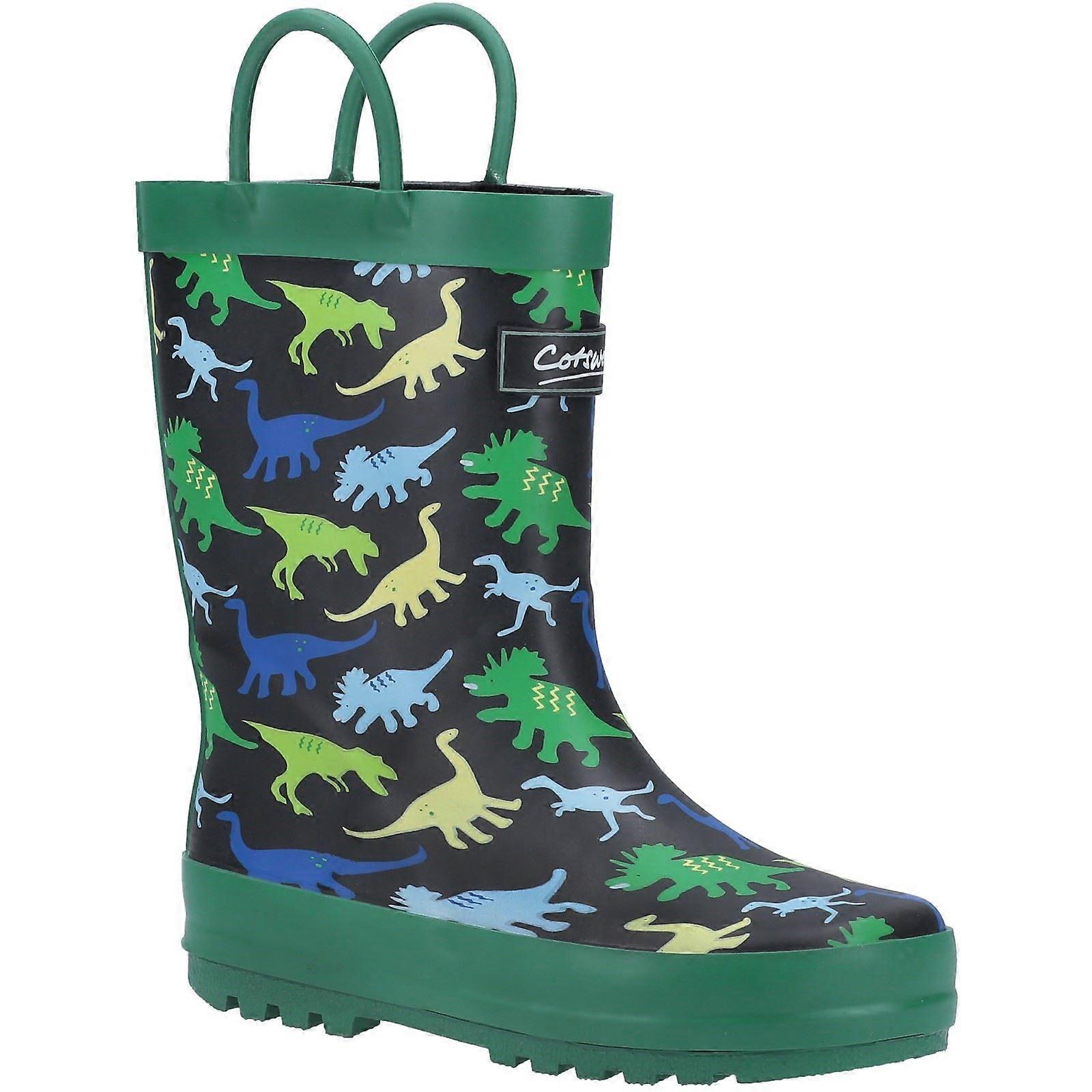 Cotswold Sprinkle Green Unisex Rubber Childrens Wellingtons
