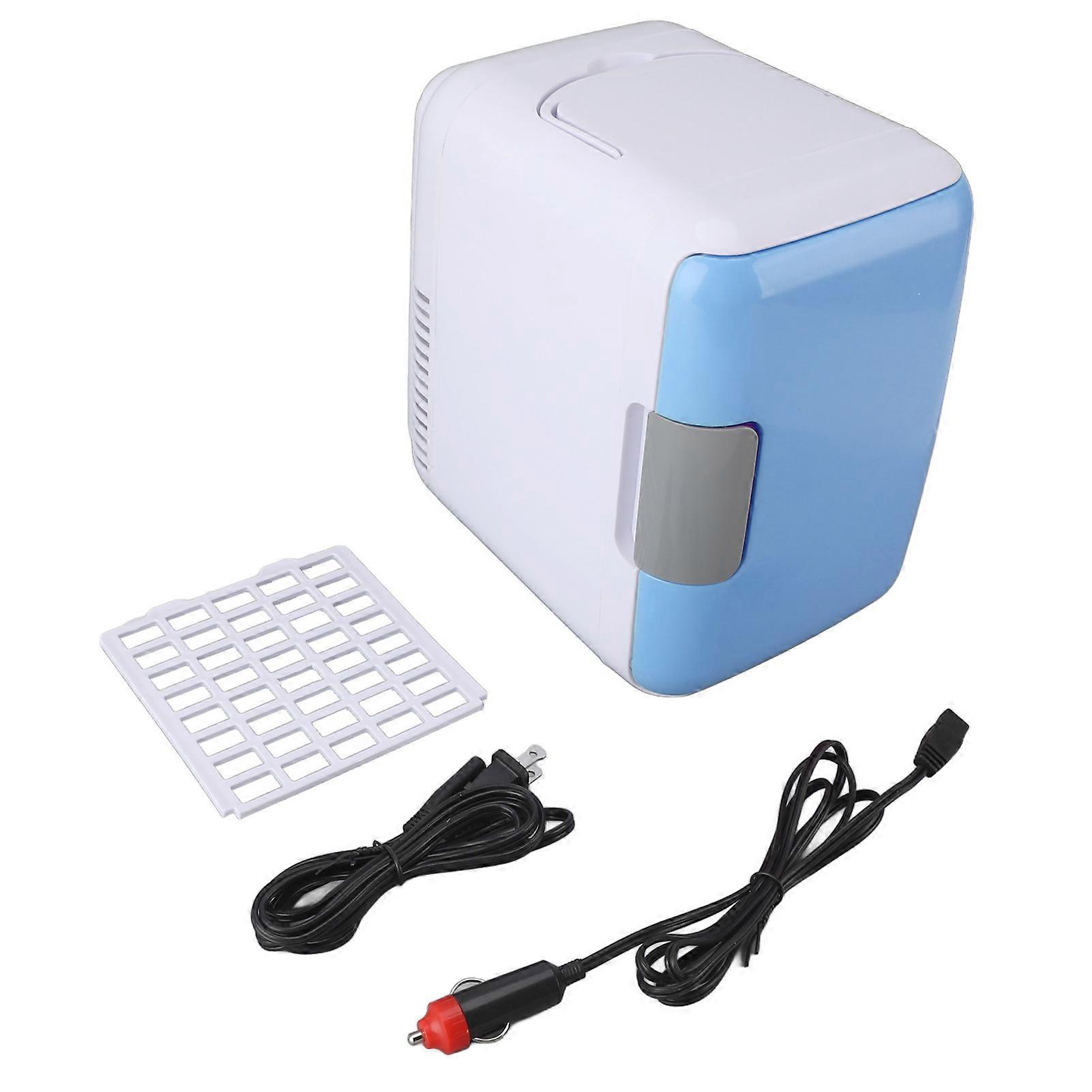 4L Mini Fridge Cooling Warming Low Noise Single Door Portable Small Refrigerator for Car Use 110‑240V