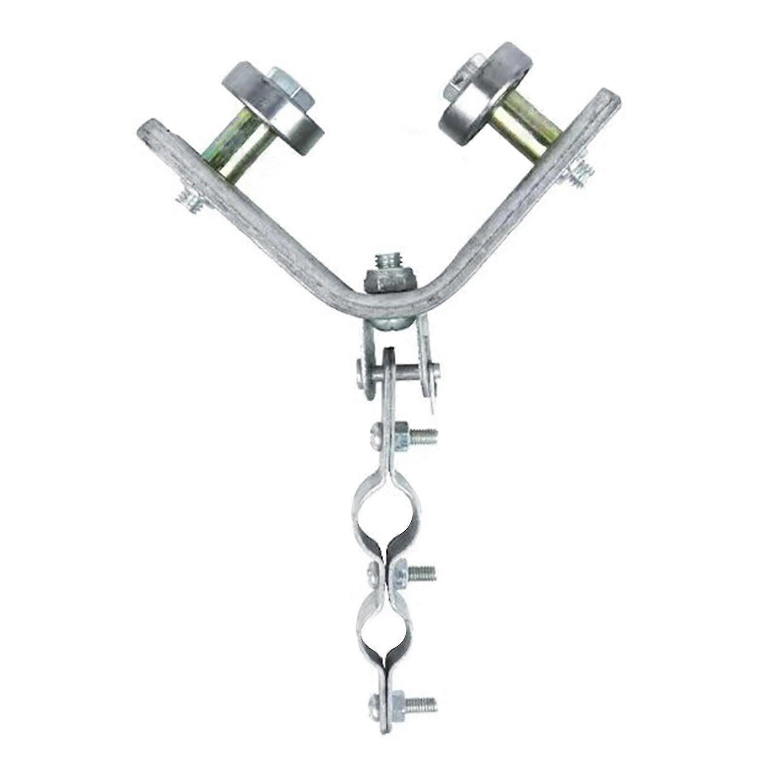 Cranes Bearing Wheel Stainless Steel Dual Bearing Pulleys for Angle Iron Track 40/50 Triangles Steel/Angle Iron Cable Pulleys