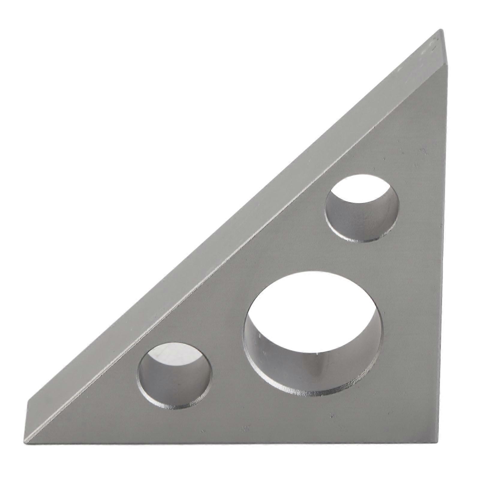 MechKit Right Angle Ruler Matte Aluminum Alloy Mini Right Angle Ruler, 45/90 Degrees Measuring Tool for Woodworking, Compact Design, Precision