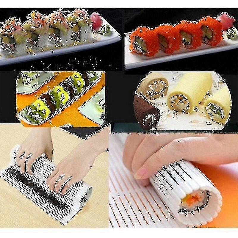 New Practical Sushi Rolling Roller Plastic Material Mat Maker Kitchen Diy