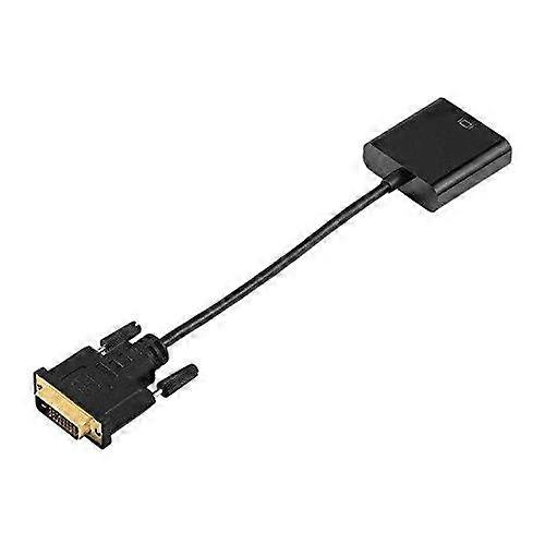 DVI 24+1 25 Pin DVI-D to VGA Adapter Cable for Computer Monitor, Dual Link Compatibility, High-Quality Signal Transfer