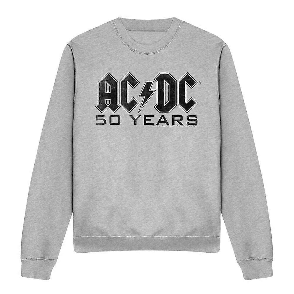 AC/DC Unisex felnőtt 50 éves logós pulóver
