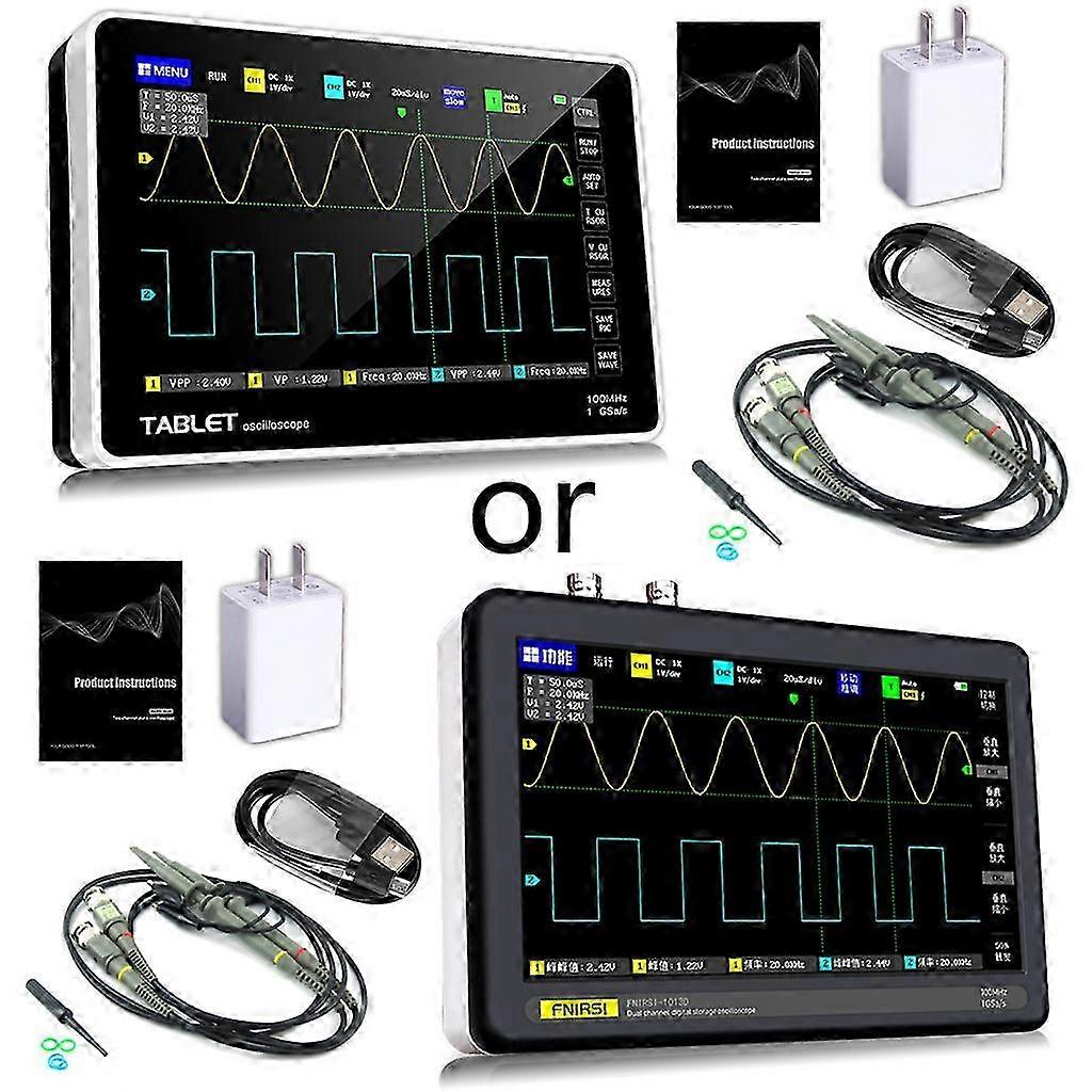 New Fnirsi-1013d For Touch Screen Multifunctional Dual Channel 100m Bandwidth