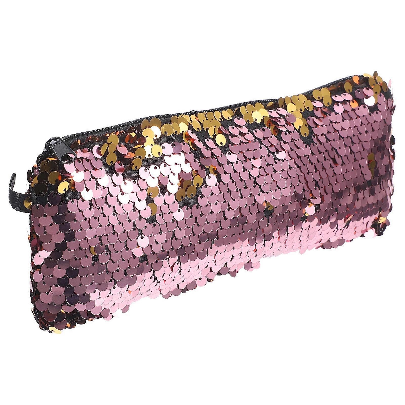 Stylish Make Up Bag, Glitter Design with Large Capacity, Portable and User-friendly
