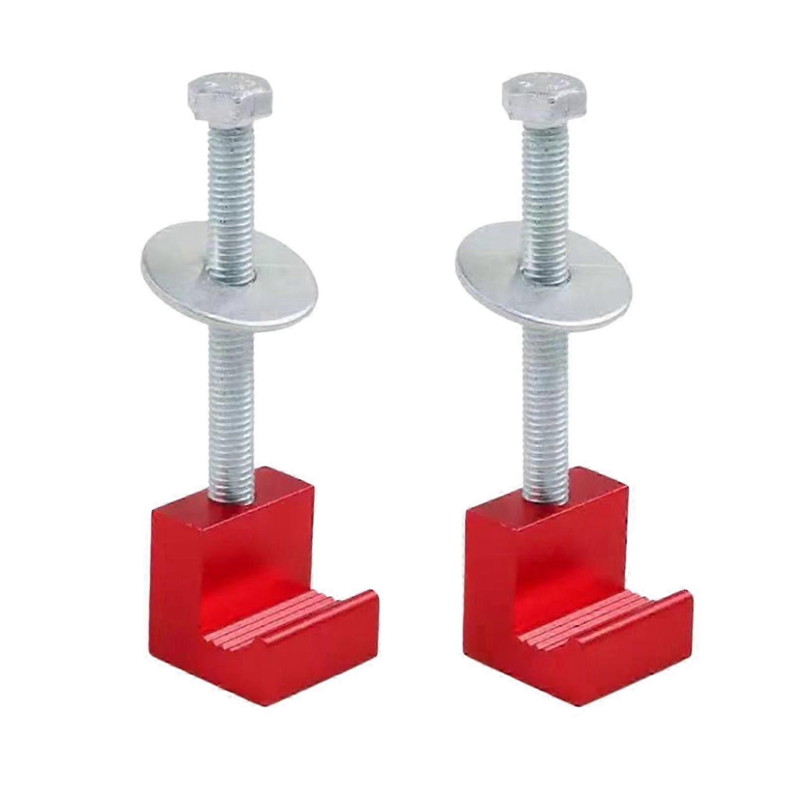 4 Pieces J Hook Multipurpose Heavy Duty Rustproof Practical Aluminum Easy Mount for Auto Modification Tool-color: Red