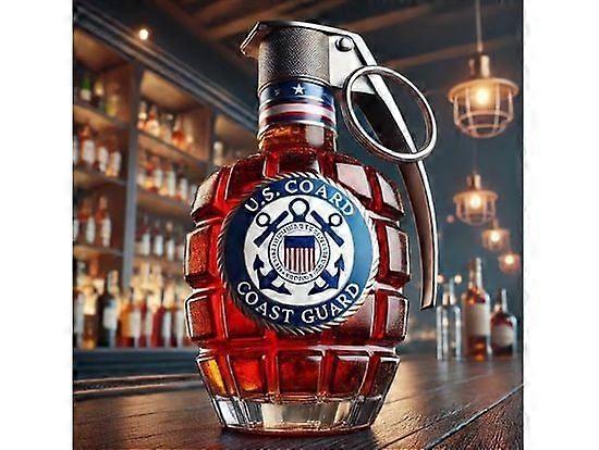 Military Hand Grenade Whiskey Bottle 2025 Χαραγμένο Hand-Grenade Shape Glass 306ml Στεγανό &; Ανθεκτικό Ουίσκι Καράφα Στρατιωτική Συλλογή Βετεράνος Gi