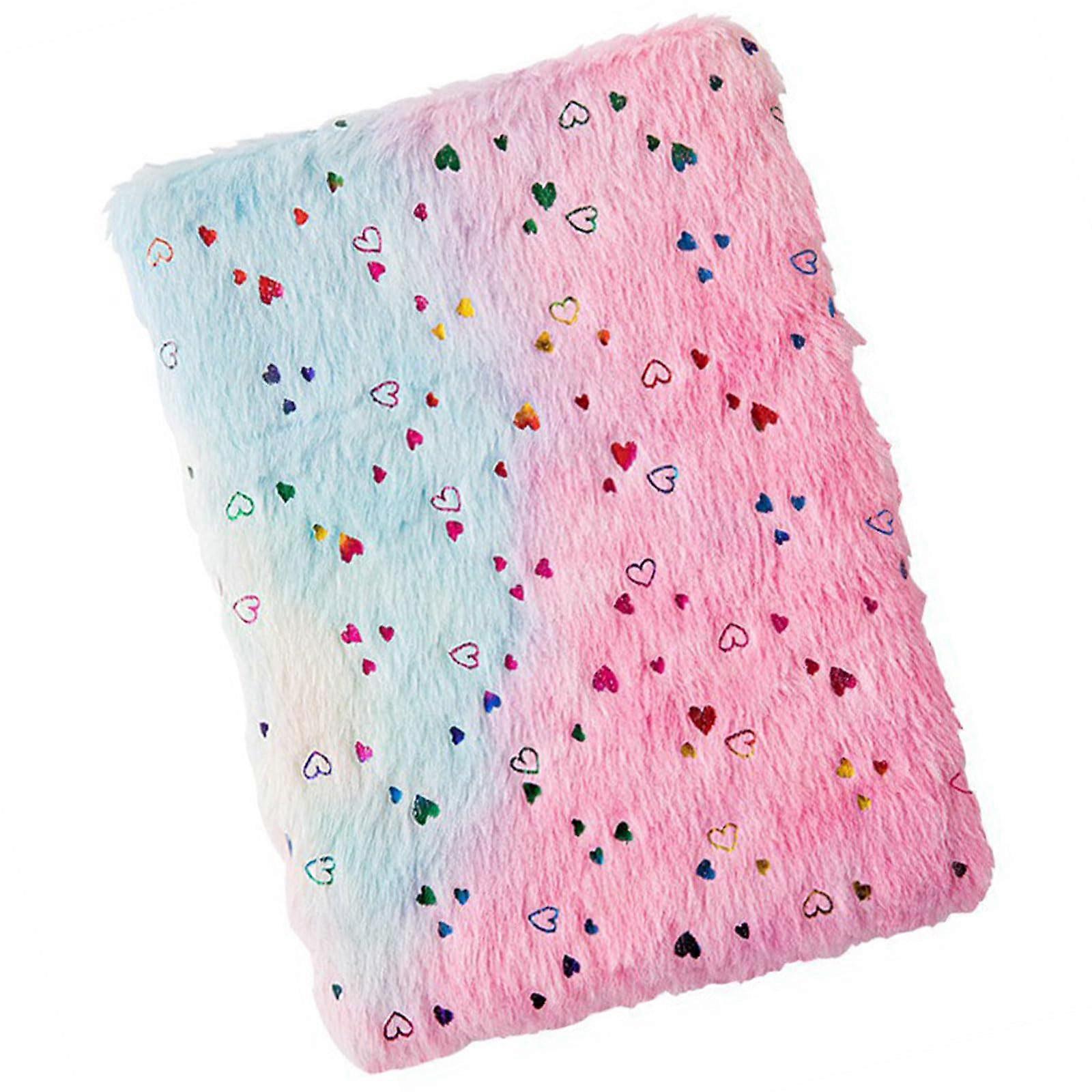 2 Pieces Plush Notebook A 4 Notepads Journal Notebook Gradients Notebook Travel Notebook Stationery Notepads for Student