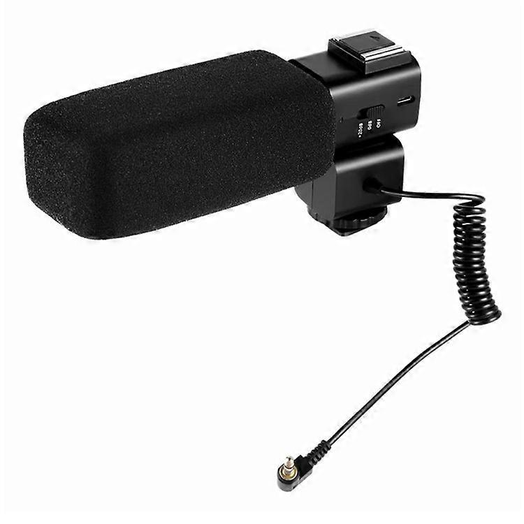 ORDRO CM530 Video Recording Microphone 3.5mm Stereo Plug Noise Reduction Mic for Camera