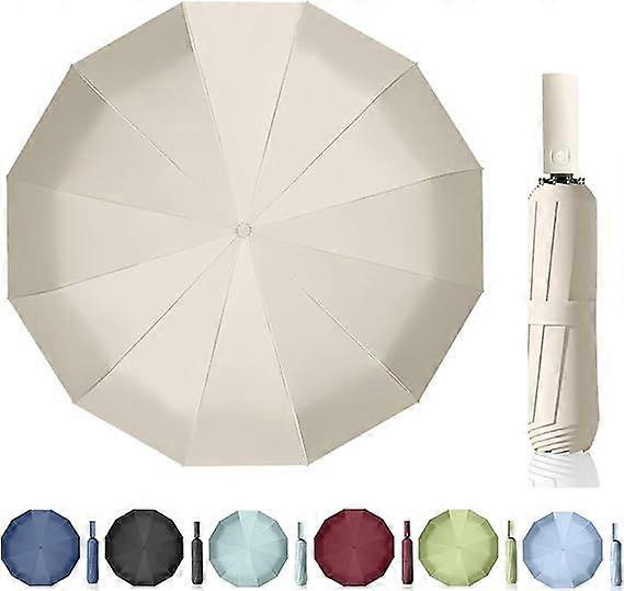 Folding umbrella automatic umbrella 24 rib windproof uv waterproof parasol