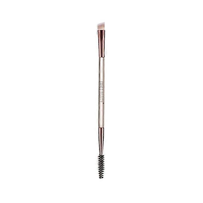 2-in-1 Highlighting & Lash Brush, Synthetic Bristles, For Smooth Makeup Application, Dual-Ended Eye Makeup Tool