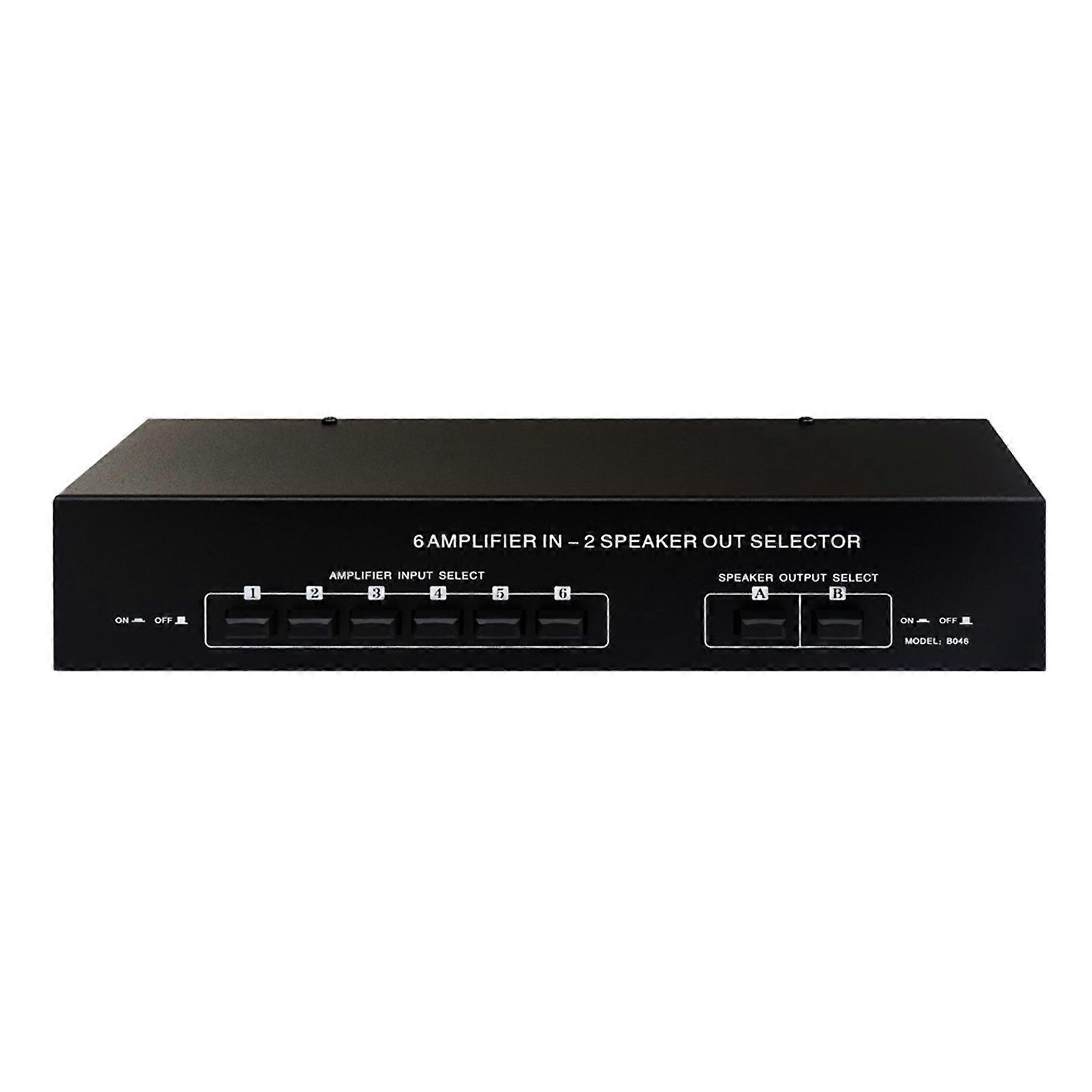 Signal Switching Converters Box Easy Signal Switching Converters 4 Amplifiers in and 2 Speaker Out Selector