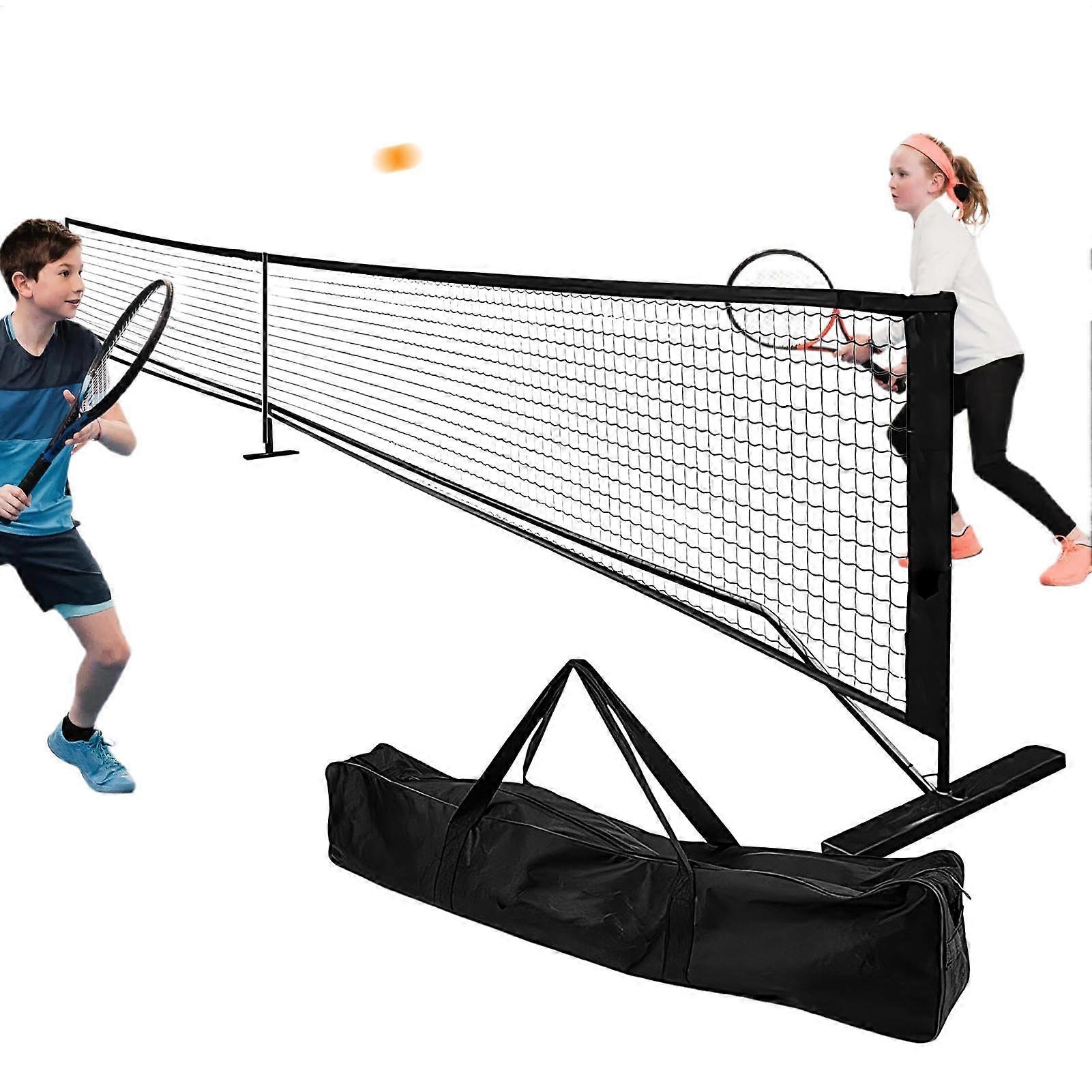 Tennis Practice Net Portable 22-Foot Outdoor Net with Carry Bag, 20 Lb, Black, Removable for Tennis and Badminton