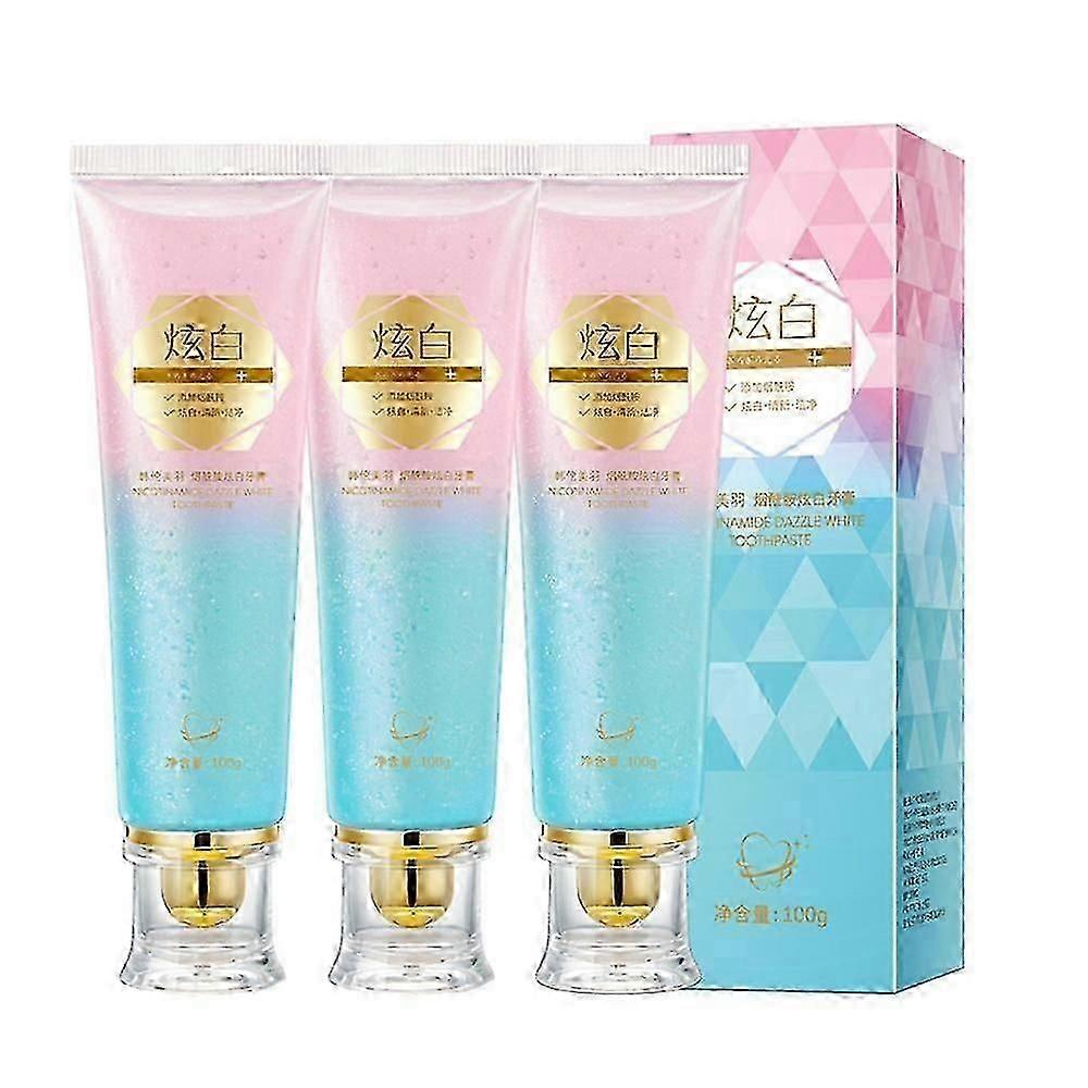 1-3x Niacinamide Whitening Toothpaste,natural Niacinamide Toothpaste,teeth Whitening