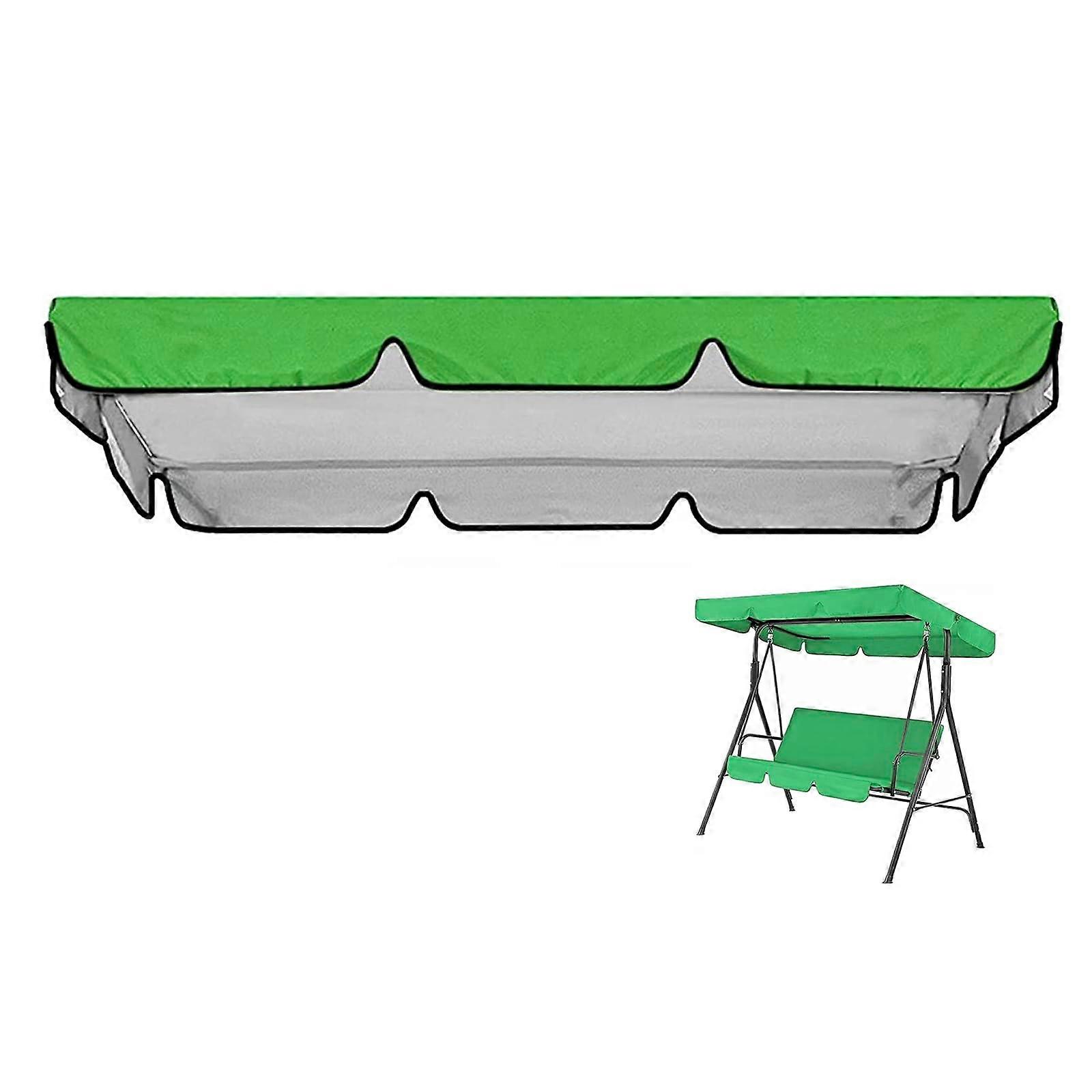 Swing Canopy for Hammock UV Resistant Cover Green 142x120cm
