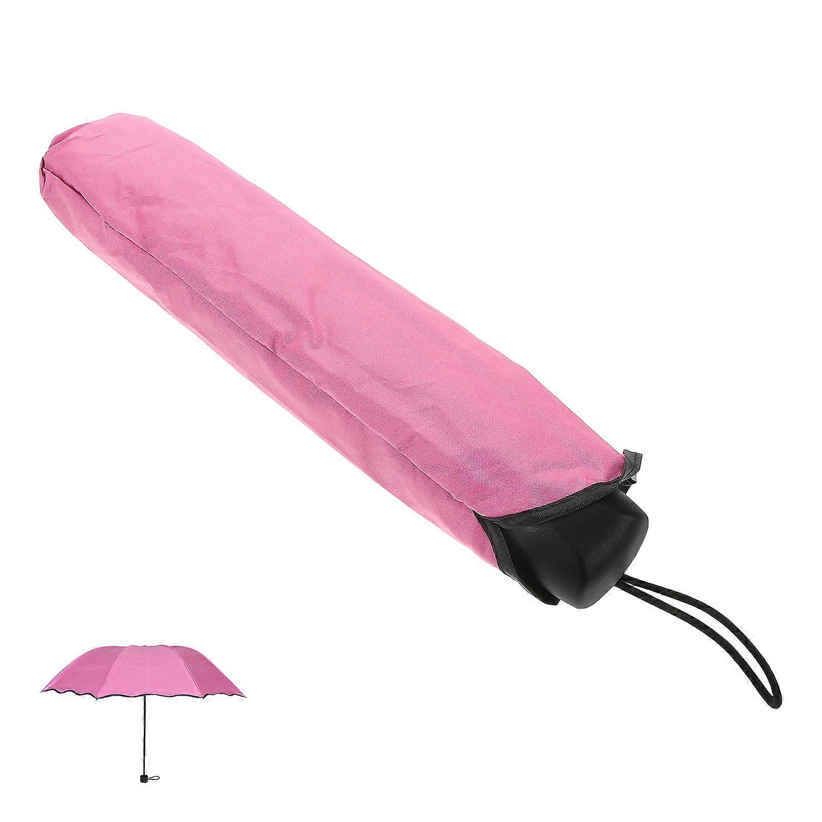 Threefold Rain Umbrellas with Wateractivated Patterns and