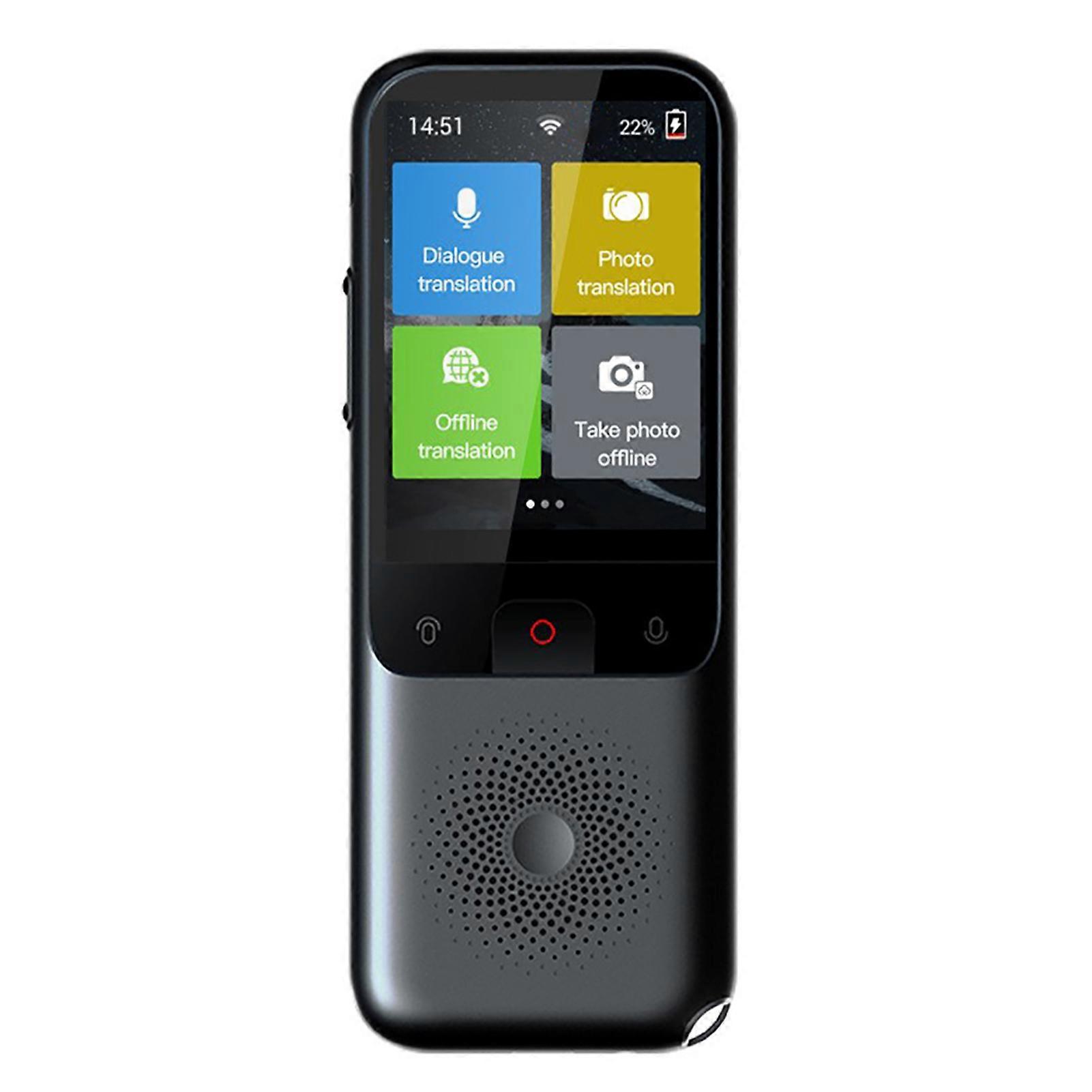 Portable Language Translator Device 138 Languages Online Translation 17 Languages Offline Translation Support Voice Video Recording with Unit Convers