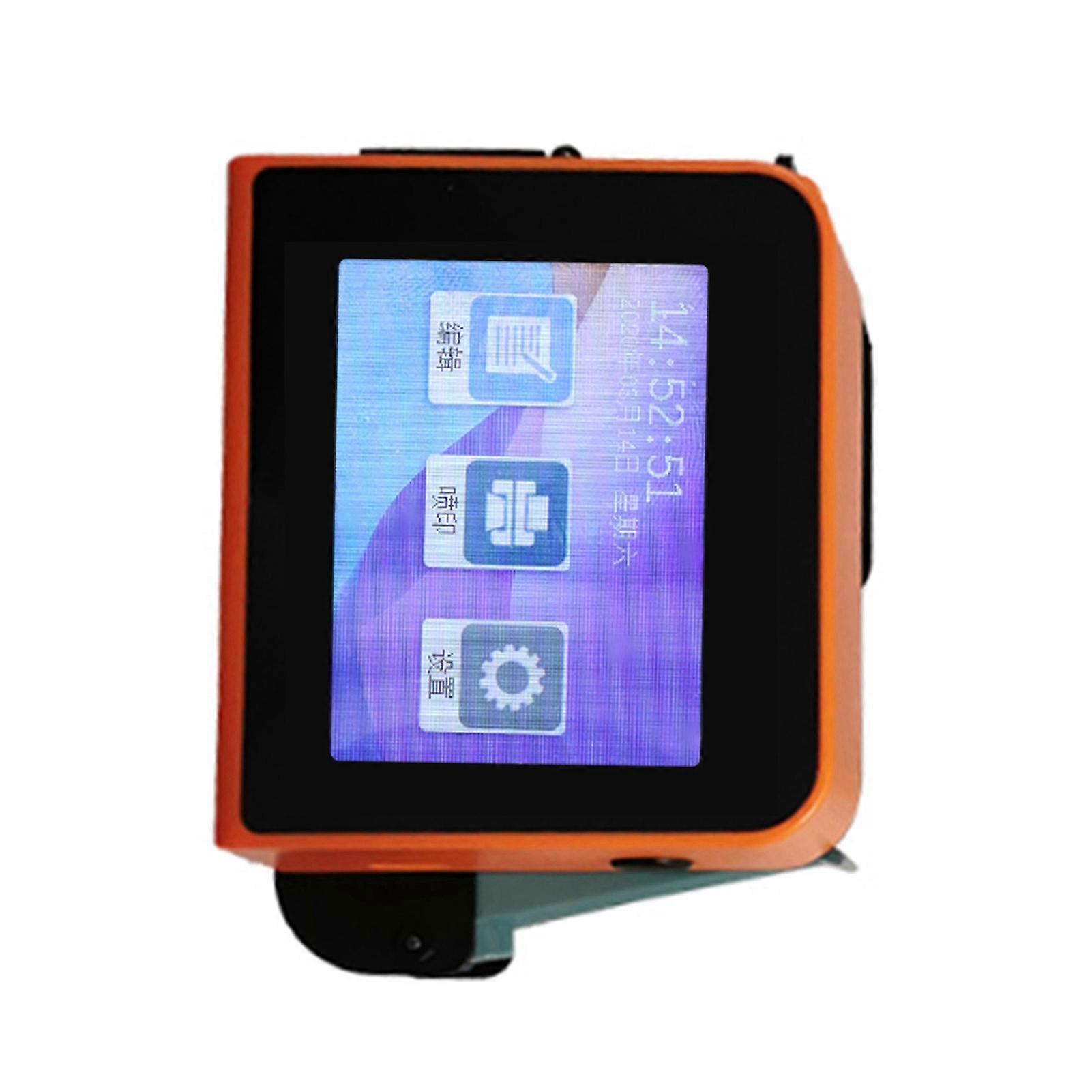 Handheld Inkjet Printer LED Touchscreen 4 Core CUP Automatic Portable Inkjet Printing Machine 100‑240V EU Plug
