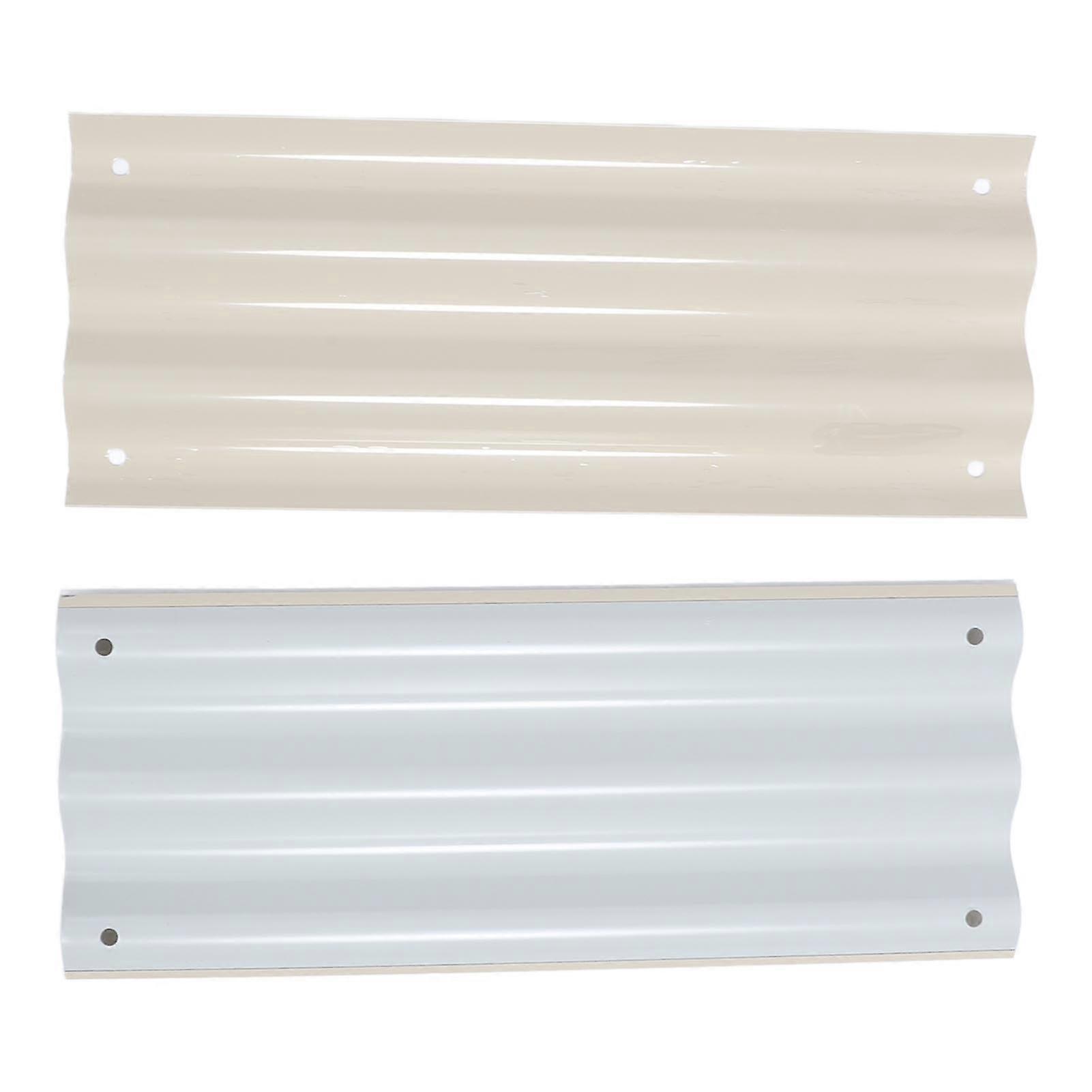 طقم سرير الحديقة المرتفع مستقرة دائمة الحواف الآمنة سميكة صندوق زارع معدني للخضروات والزهور والفواكه العاجي الأبيض 