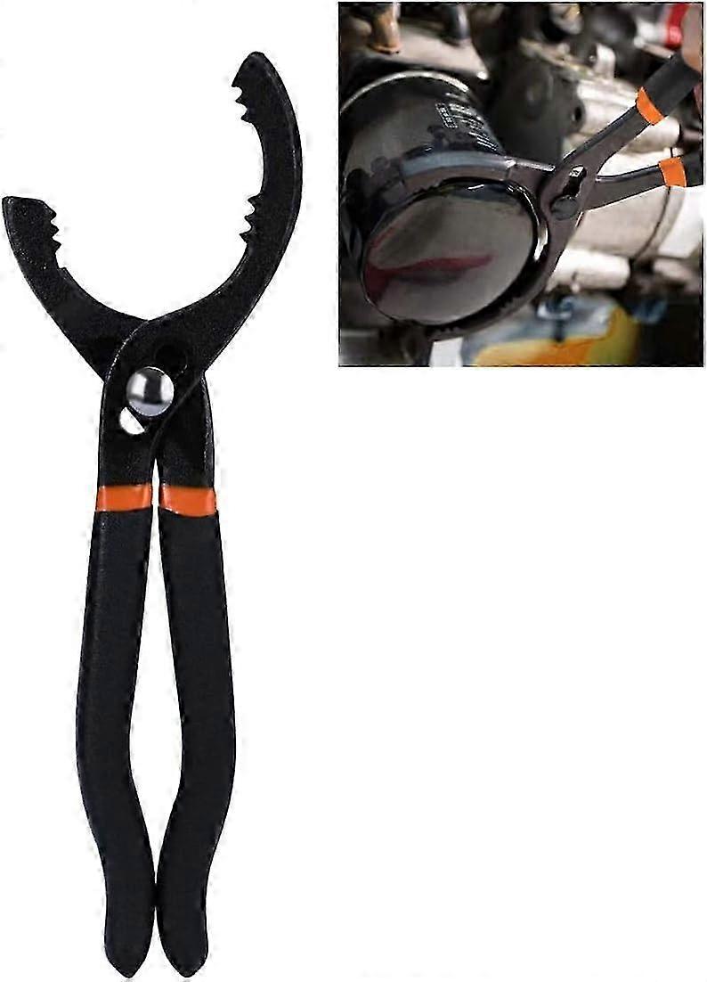 10 Inch Oil Filter Wrench Tool with Non-Slip Handle for Easy Removal of Oil Filters Suitable for Various Brands