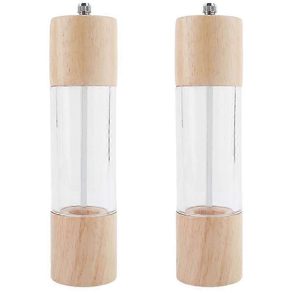 Sada elektrických mlýnků na sůl a pepř s okénkem, 6+8 palců (barevná krabice)