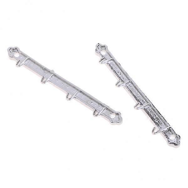 2x1/12 Dollhouse Miniature Clothes Coat Hook Rack Wall