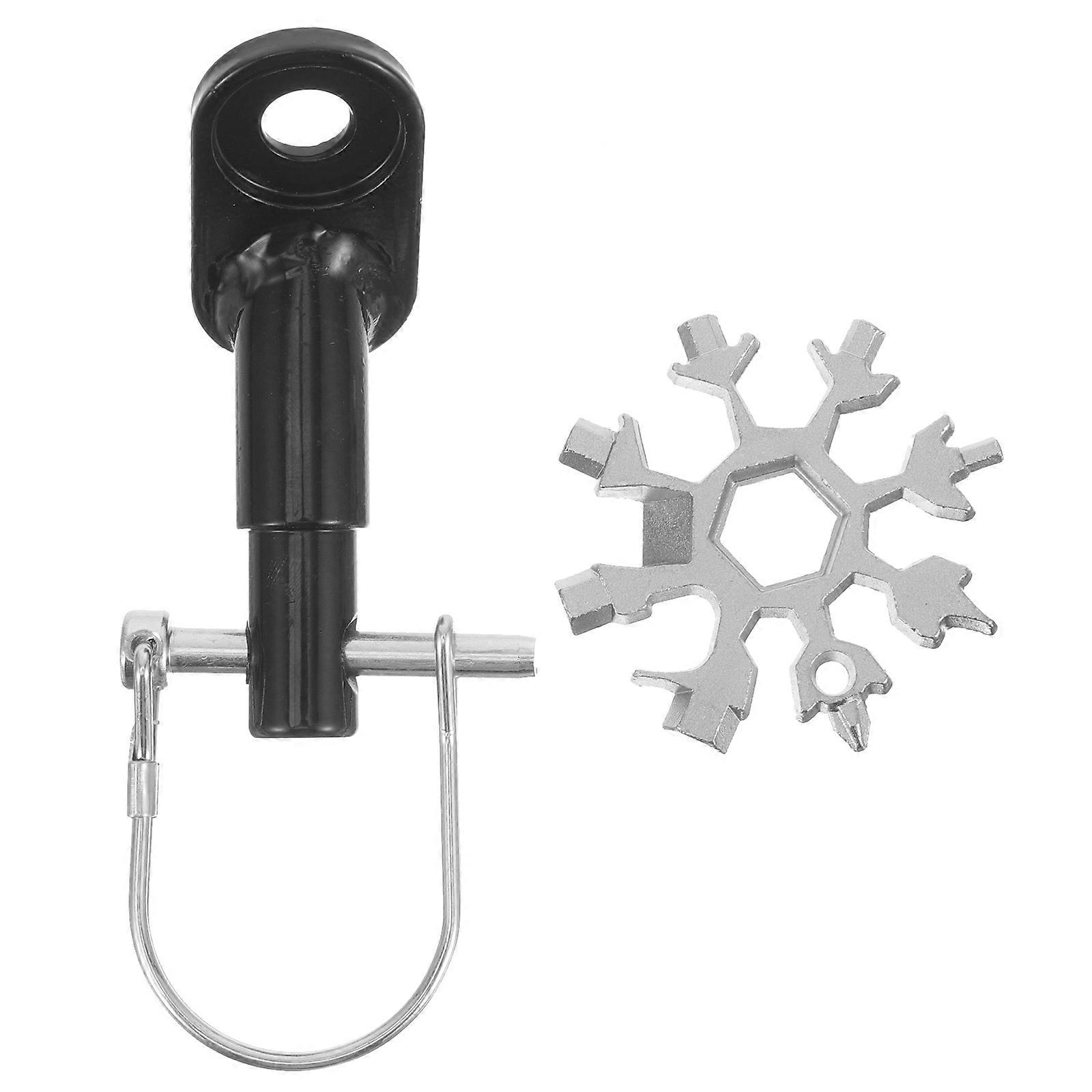 Bike Trailer Coupler Hitch for Quick Connection Black Iron 1 Set